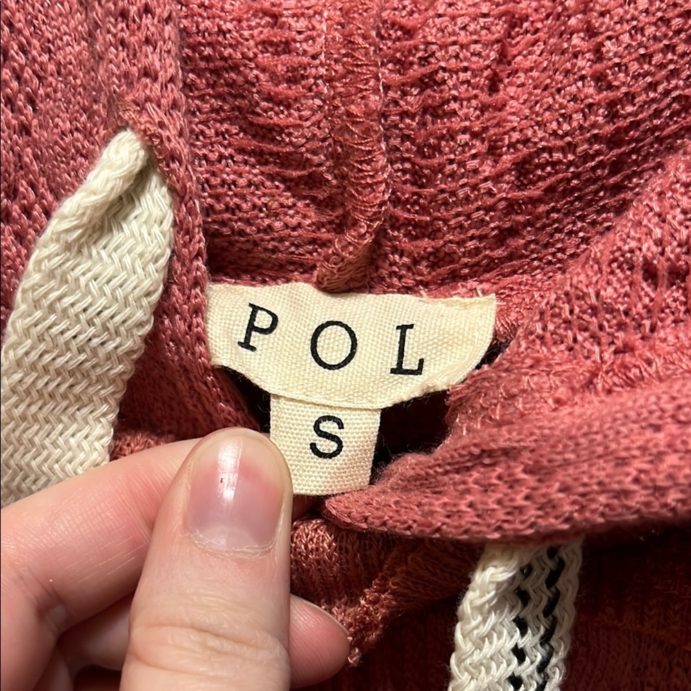 Pink/Rust Patchwork Hoodie - Picture 2 of 3